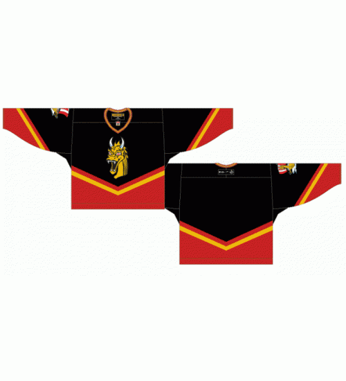 Custom QMJHL Baie Comeau Drakkar 2003 06 Hockey Jersey Alternate Black